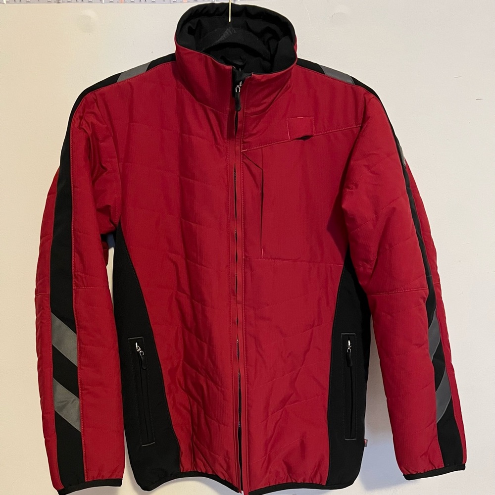 Mascot winter coat men size XS red black gray